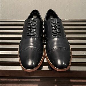 Classic Blue Kenneth Cole Leather Men's Dress Shoes